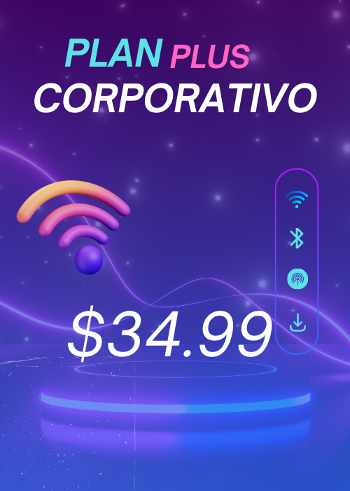 MEGATEL04 TELECOMUNICACIONES INTERNET POR FIBRA OPTICA PLAN PLUS CORPORATIVO